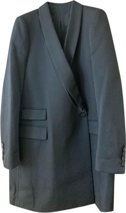 Stella McCartney Black Wool Evening Coat Size L