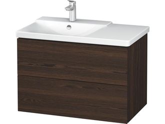 Duravit Duravit L-cube Mueble De Pared De 820mm De Ancho, Profundidad 481, 2 Cajones, Cabe p3 Comfort Art&iacute;culo 233385, Cuenca Izquierda, Color: Nogal Cepillad