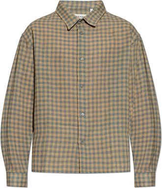 Frame Denim The Wool Shirt - Heren - Casual Overhemden - Beige - XL - Wol - Overhemden