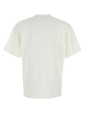 Burberry 8095105 B8764 Chalk Exterior: Cotton T-Shirt T-shirts And Polos