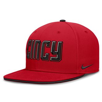 Nike Cincinnati Reds City Connect True Nike Mens Dri-FIT MLB Fitted Hat in Red | NB18041NRED-1JW