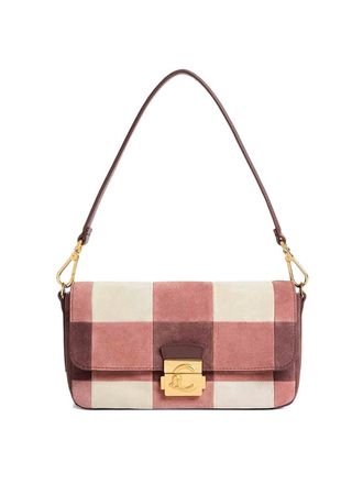 Coccinelle Vichy Patch/Smole Muwiros handbag in suede