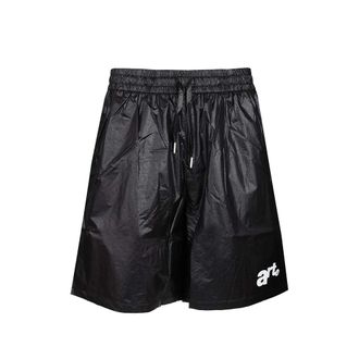 Arte Logo-print Metallic Shorts