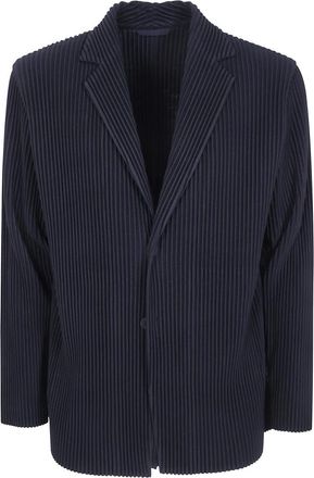 Issey Miyake Tailored Pleats 1 Jas - Heren - Jassen - Zwart - Maat: L Leer