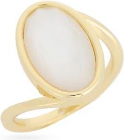 Covet Crystal Statement Ring in Clear /Gold at Nordstrom Rack, Size 6