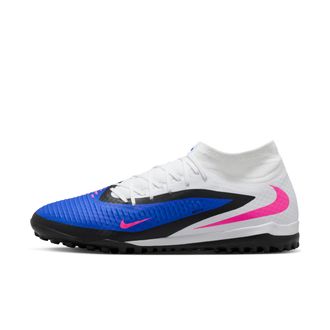 Nike Mens Phantom 6 High Academy Turf Soccer Shoes in Blue | HQ2277-446