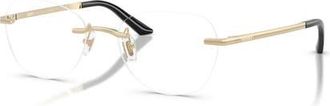 Versace 55mm Irregular optical glasses in Gold at Nordstrom