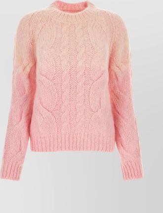 Maison Margiela cable knit mohair blend sweater