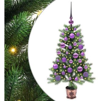 vidaXL vidaXL Albero di Natale con 150 LED con supporto Verde 90 cm PE