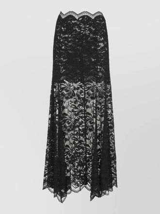 Paco Rabanne lace skirt floral pattern maxi length