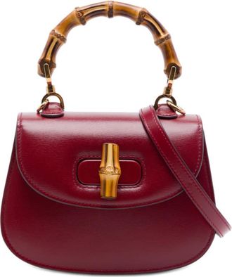 Gucci Pre-owned Gucci Mini Calfskin 1947 Bamboo Top Handle Bag Ladies ZXGQ4VS30ZW8Y0Z6