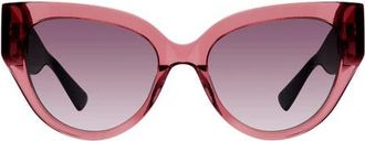 Kurt Geiger 54mm Cat Eye Sunglasses in Burgundy at Nordstrom