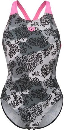 Arena Camo Swimsuit V Back L Badeanzug f&uuml;r Damen | grau