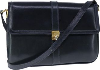 Bally Vintage Leather Leather Shoulder Bag Bag (Pre-Owned)