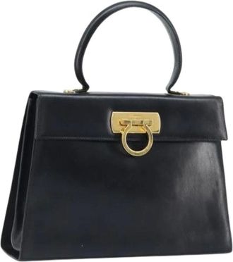 Ferragamo Pre-owned Handbags, female, Black, Size: ONE SIZE Pre-owned Hand Bag