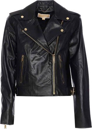 Michael Michael Kors Black Leather Moto Jacket