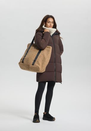 Luhta Shopper LUHTA LUHTA OUTAMO, Damen, beige, Obermaterial: 100% Polyamid. Futter: 100% Polyester, Taschen Shopper, mit innenliegender Reissverschlusstasc