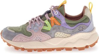Flower Mountain Multi-Layered Pastel Sneakers with Textured Sole