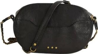 Jerome Dreyfuss Pre-owned Cross Body Bags, female, Black, Size: ONE SIZE Pre-owned Mini Marc Leather Crossbody Bag