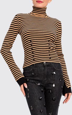 Twin-Set Dolcevita a righe in misto viscosa con vestibilit&agrave; slim