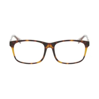 Gucci GG0490O003 Acetate Rectangle Frame Eyeglasses - Havana