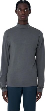 Rier Wool Turtleneck Sweater - Heren - Coltruien - Grijs - L - Wol - Truien & Vesten