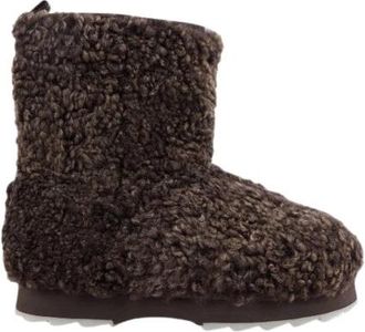 Emu Teddy Chocolate Stijlvolle Enkellaarzen - Dames - Winterlaarzen - Bruin - 41 EU - Wol - Schoenen