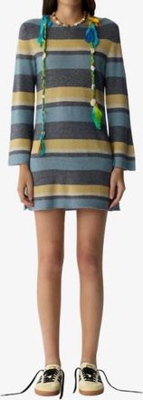 Guest In Residence Bayside Mini Dress In Navy Combo