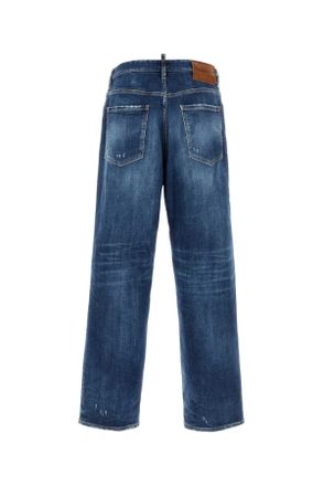 Dsquared2 Mens Stretch Denim Loose Jeans Navyblue Co Pl Ea