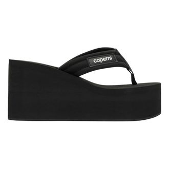 Coperni Wedges, female, Black, Size: 7 US High Wedge Sandals