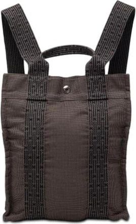 Herm&egrave;s Pre-owned Herline PM Rugzak - Dames - Vintage Rugzakken - Bruin - ONE Size - Vintage