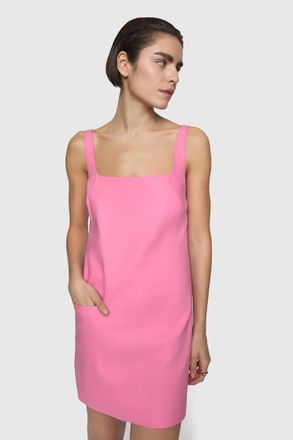 Rebecca Minkoff Evelyn Linen Dress In Pink