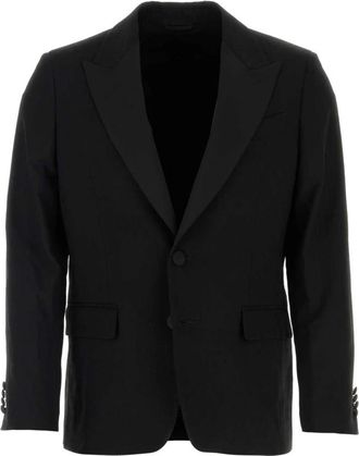 Etro Stretch Wool Blazer - Heren - Blazers - Zwart - L - Wol - Jassen