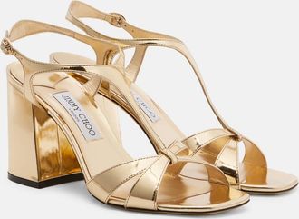 Jimmy Choo London Kesia metallic leather sandals