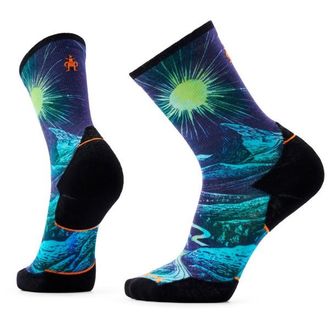 Smartwool Trail Run TC Treeline Print Crew Socks Laufsocken - Unisex | blau