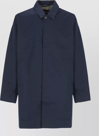 Barbour jacket collar neckline long sleeves waterproof