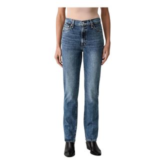 Levi's Ribcage Slim Jeans - Dames - Jeans - Blauw - Maat: W28 L31 Denim