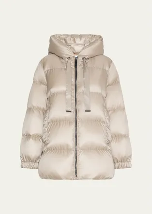Max Mara Seia Hooded Water-Resistant Down Jacket