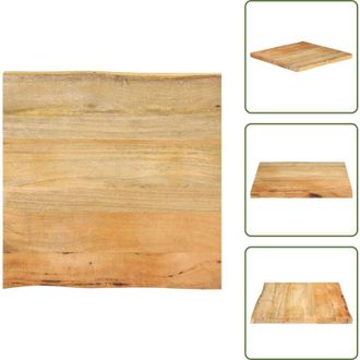 vidaXL Bordi vivi - vidaXL Piano Tavolo 60x60x2,5 cm Bordi Vivi in Legno Massello di Mango - Tavolo in legno massello