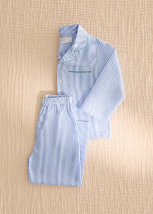Mango Pigiama bimbo/a due pezzi cotone righe blu - Home - 18-24 mesi - MANGO HOME