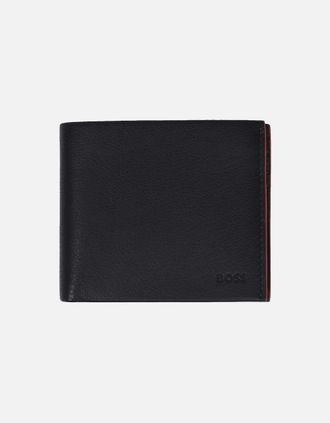 HUGO BOSS Mens Boss Black Argon 8cc Wallet Black - Size: 1 size