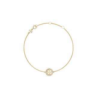 Tory Burch Kristallen Ketting Armband - Dames - Armbanden - Geel - ONE Size - Accessoires