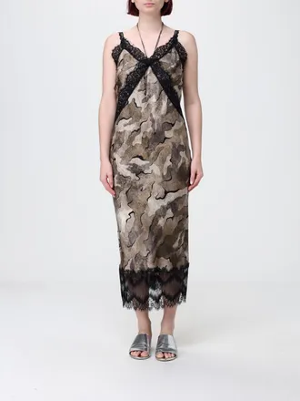 Pinko Printed Viscose Slip Dress