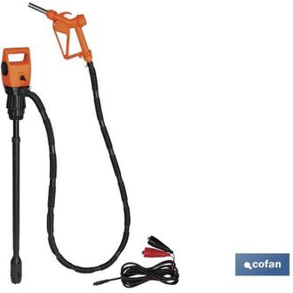 cofan Bomba El&eacute;ctrica + Pistola Bid&oacute;n 50/200l 12v Dc, Bomba El&eacute;ctrica + Pistola Bid&oacute;n. Cable 12v Dc. Cuerpo De Pl&aacute;stico Compacto Y Ligero. Tubo Telesc&oacute;pico 