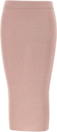 KANGRA Ribbed Longuette Skirt - female - Kangra - Midi Skirts - Pink - XS - Skirts