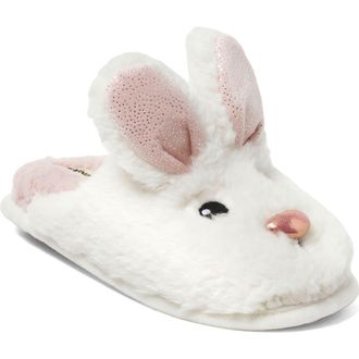 Dearfoams Shay Novelty Easter Bunny Rabbit Scuff Slipper in Muslin at Nordstrom, Size X-Large