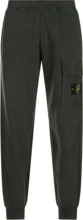 Stone Island Broeken, Heren, Groen, S, Katoen, Groene Katoenmix Casual Jas