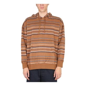 Universal Works Hoodies, male, Brown, Size: M Oversized Hoody Sweatshirt