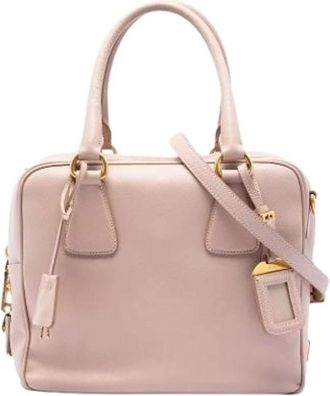Prada Pre-owned Vintage Satchel - Dames - Vintage Handtas - Roze - ONE Size - Leer - Vintage