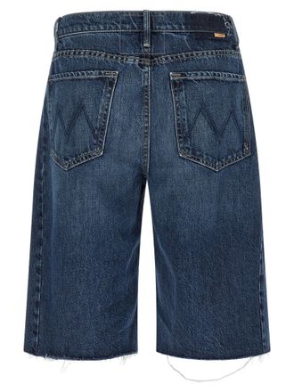 Mother Rigid Denim Bermuda Shorts - Blue
